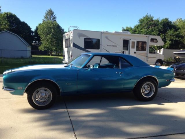 1968 Blue Chevrolet Camaro