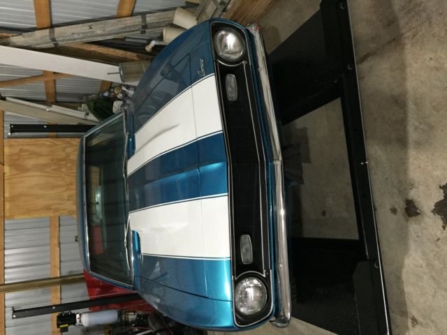 1968 Blue Chevrolet Camaro