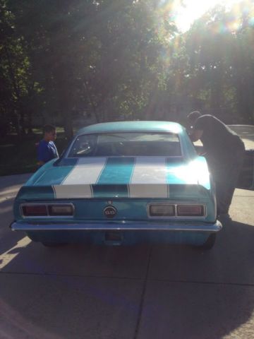 1968 Blue Chevrolet Camaro