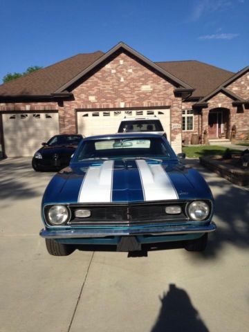 1968 Blue Chevrolet Camaro