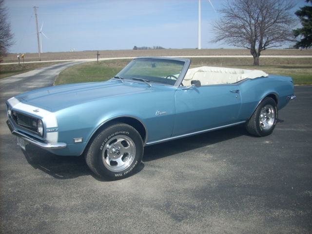 1968 Red Chevrolet Camaro Convertible