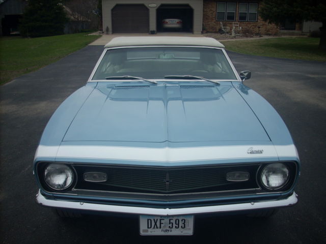 1968 Red Chevrolet Camaro Convertible