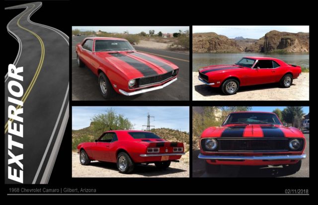 1968 Red Chevrolet Camaro Coupe