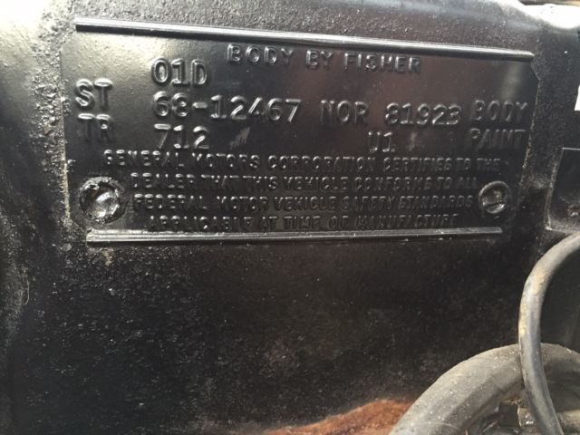 1968 Blue Chevrolet Camaro Convertible