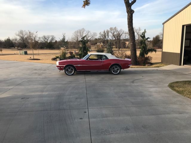 1968 Red Chevrolet Camaro Convertible