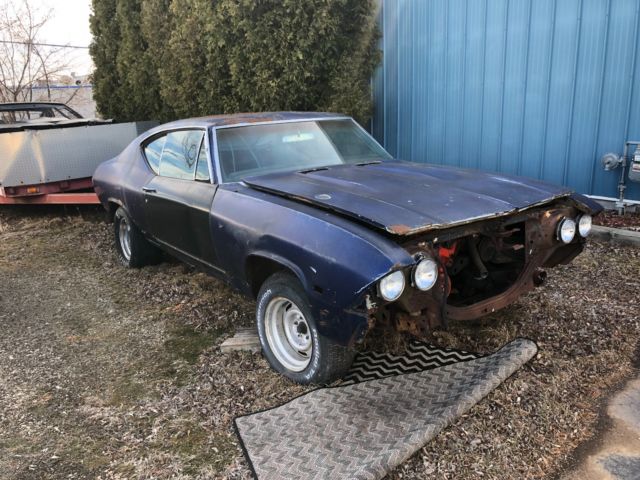 1968 Blue Chevrolet Chevelle Coupe