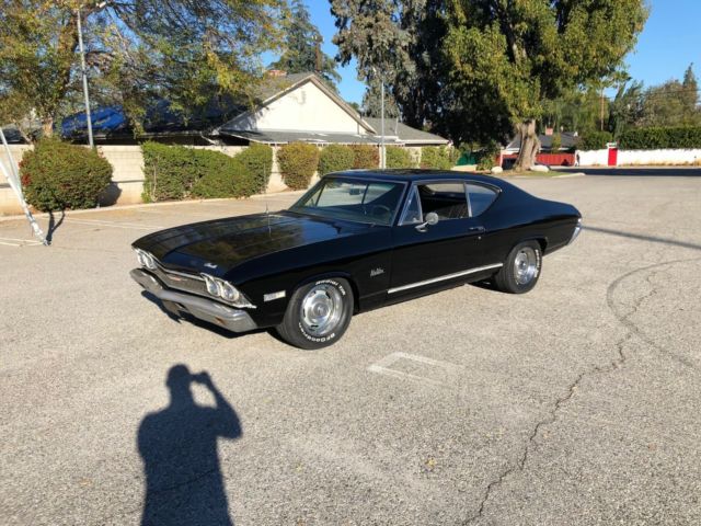 1968 black Chevrolet Chevelle Coupe