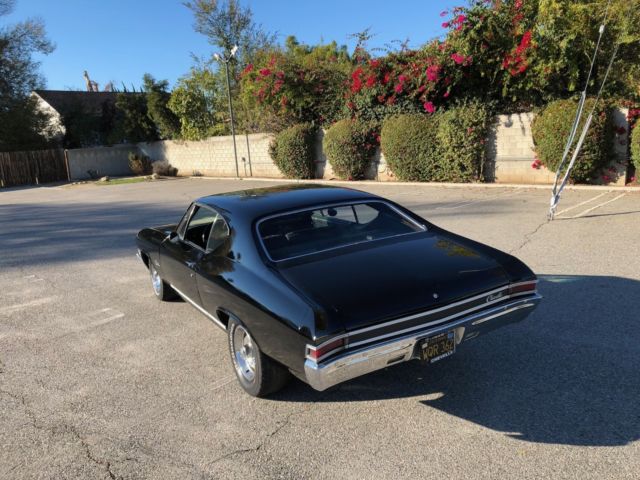 1968 black Chevrolet Chevelle Coupe