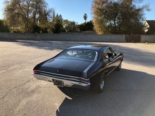 1968 black Chevrolet Chevelle Coupe