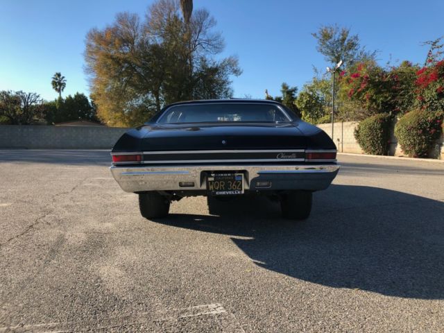 1968 black Chevrolet Chevelle Coupe