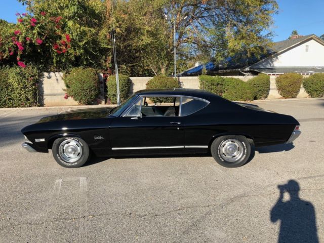1968 black Chevrolet Chevelle Coupe
