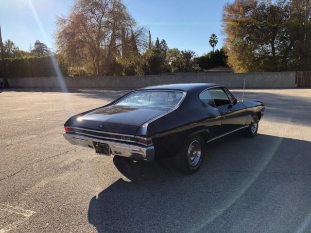 1968 black Chevrolet Chevelle Coupe