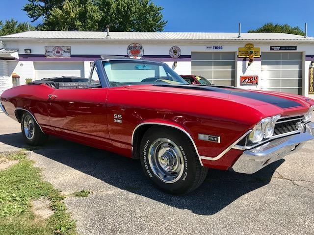 1968 Red Chevrolet Chevelle convertible