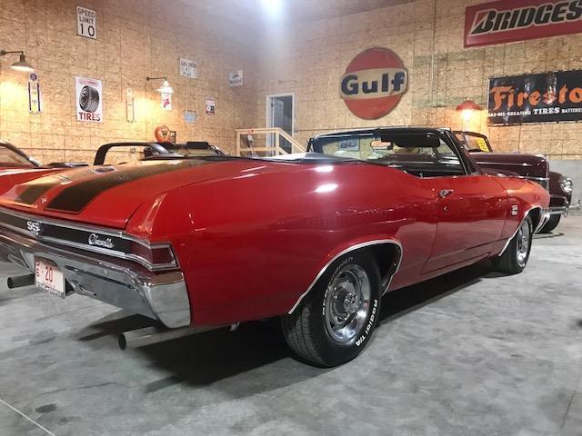 1968 Red Chevrolet Chevelle convertible