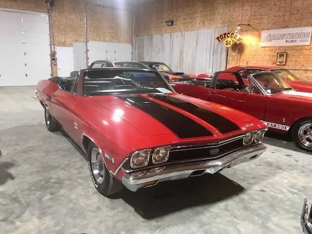 1968 Red Chevrolet Chevelle convertible
