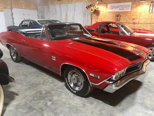 1968 Red Chevrolet Chevelle convertible