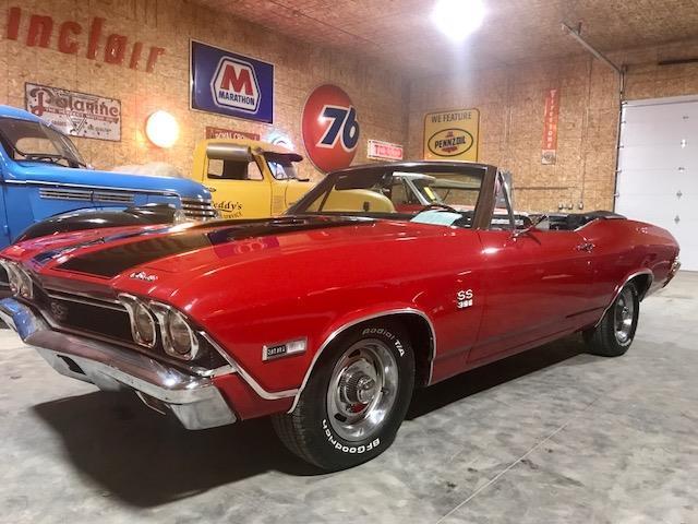 1968 Red Chevrolet Chevelle convertible