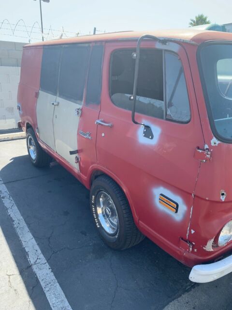 1968 Red with gray primer Chevrolet G10 Van Standard Passenger Van