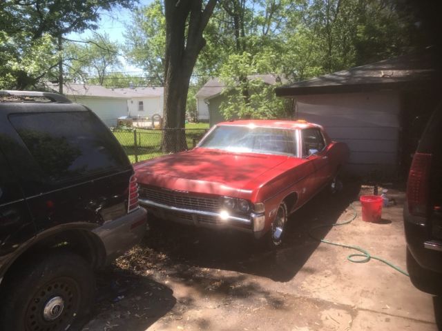1968 Red Chevrolet Impala Coupe