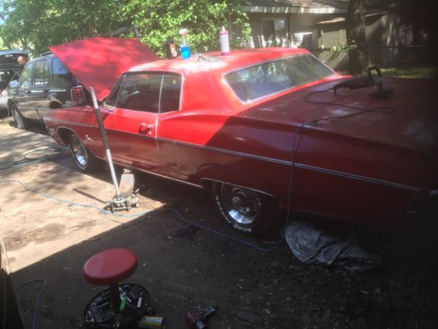 1968 Red Chevrolet Impala Coupe