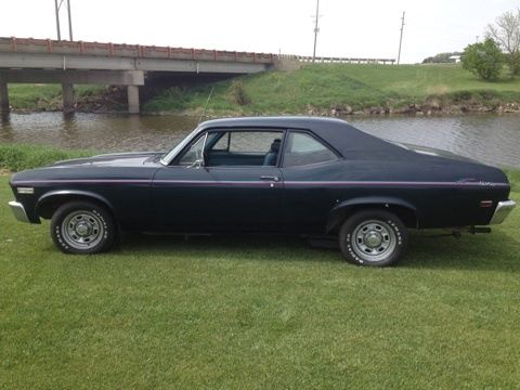 1968 Fathom Blue Chevrolet Nova Coupe