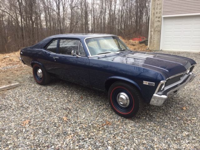 1968 Blue Chevrolet Nova Coupe
