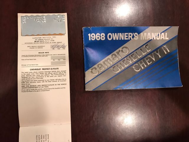 1968 Blue Chevrolet Camaro Coupe