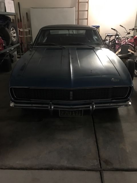 1968 Blue Chevrolet Camaro Coupe