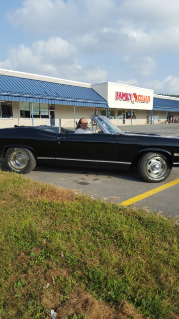 1968 Black Chevrolet Chevelle Convertible