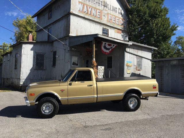 1968 Anniversary gold Original Factory color Chevrolet C-10 Long horn