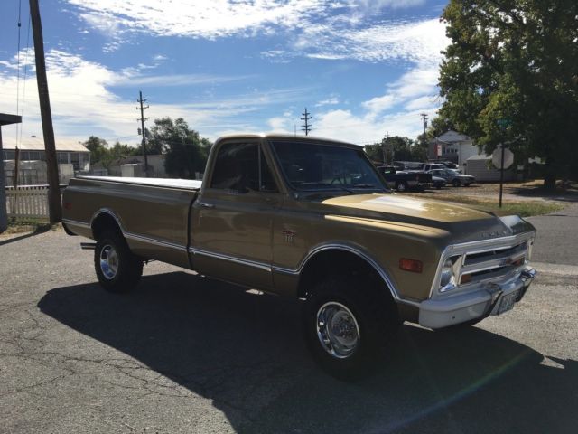 1968 Anniversary gold Original Factory color Chevrolet C-10 Long horn