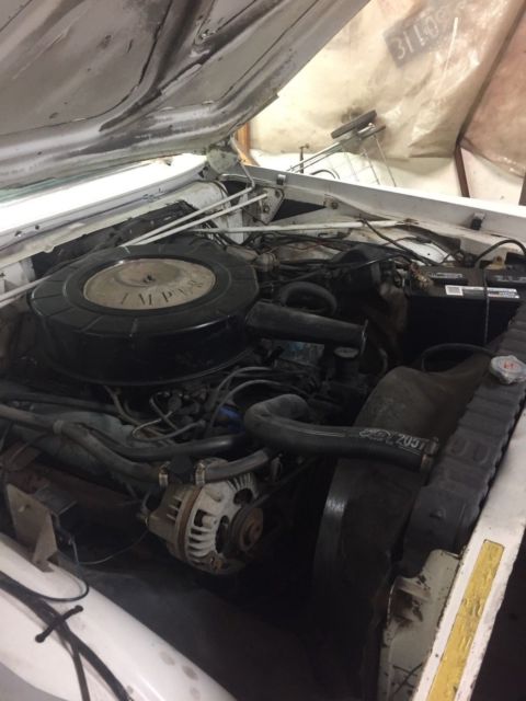 1968 White Chrysler Imperial Convertible