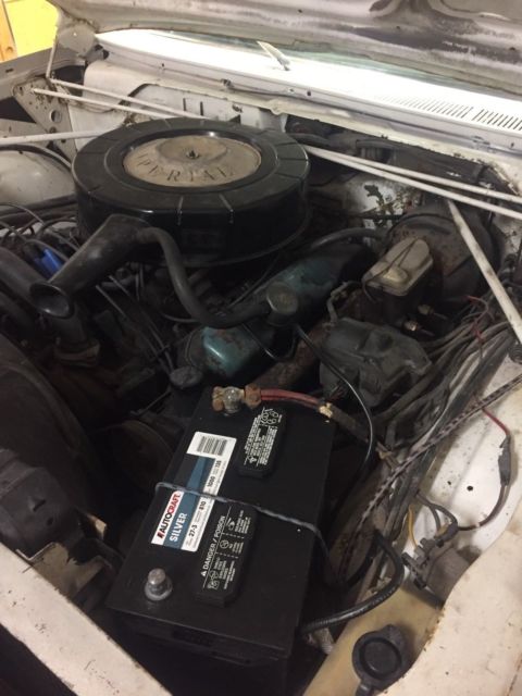 1968 White Chrysler Imperial Convertible