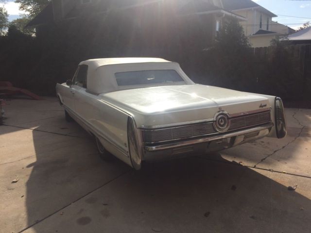 1968 White Chrysler Imperial Convertible