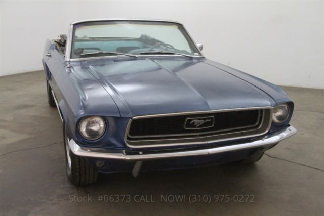 1968 White Ford Mustang