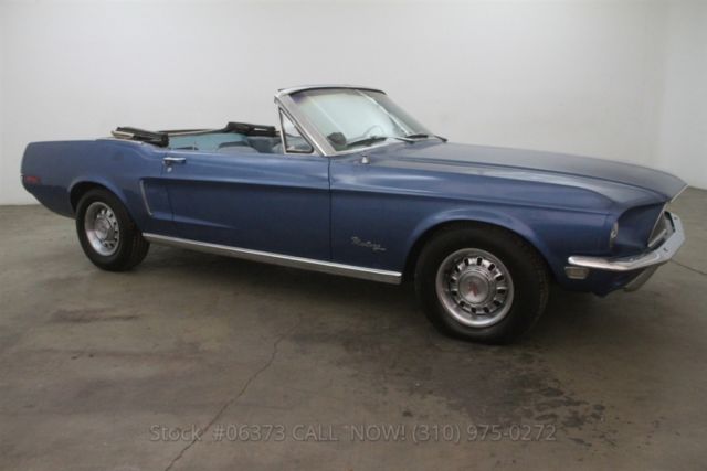 1968 White Ford Mustang