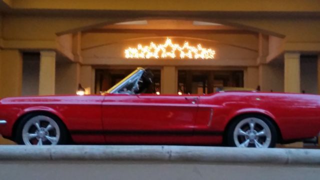 1968 Red Ford Mustang Convertible