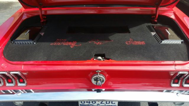 1968 Red Ford Mustang Convertible