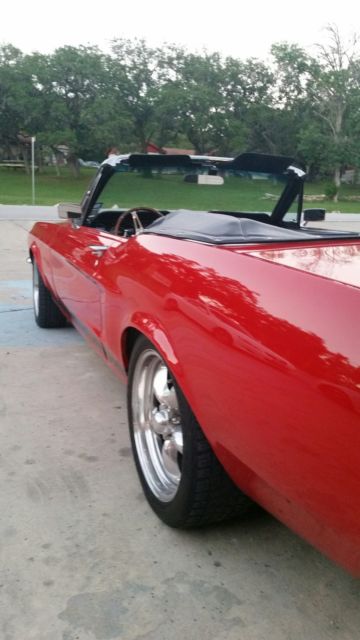 1968 Red Ford Mustang Convertible