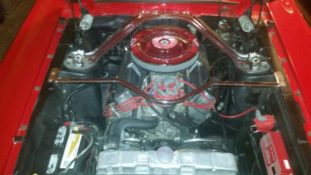 1968 Red Ford Mustang Convertible