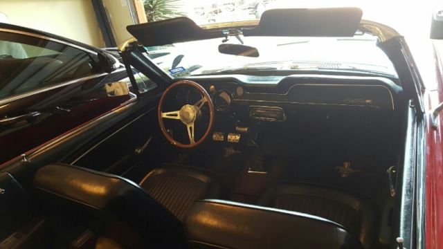 1968 Red Ford Mustang Convertible