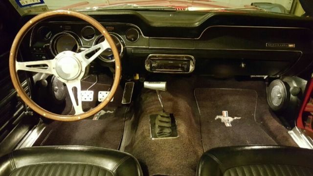 1968 Red Ford Mustang Convertible