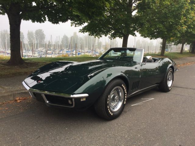 1968 Green Chevrolet Corvette Convertible