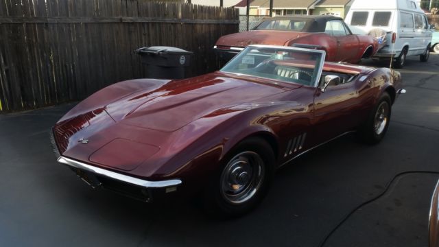 1968 Burgundy Chevrolet Corvette Automatic