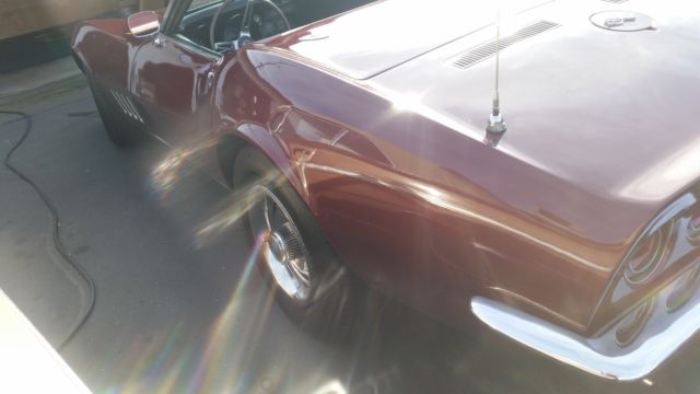 1968 Burgundy Chevrolet Corvette Automatic