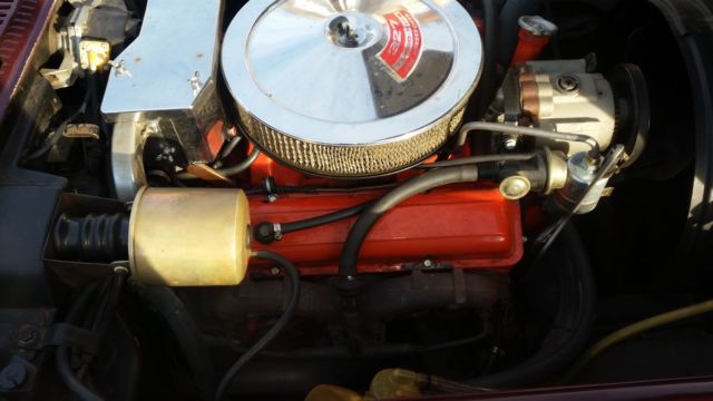 1968 Burgundy Chevrolet Corvette Automatic