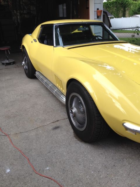 1968 Yellow Chevrolet Corvette Coupe