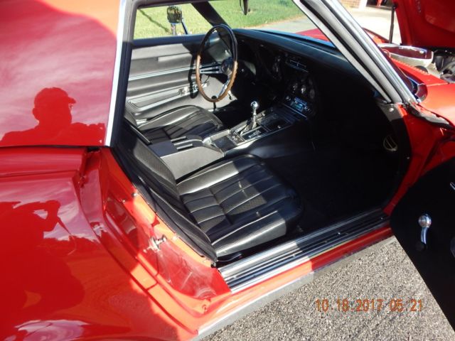 1968 Red Chevrolet Corvette Convertible