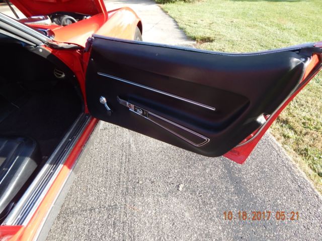 1968 Red Chevrolet Corvette Convertible