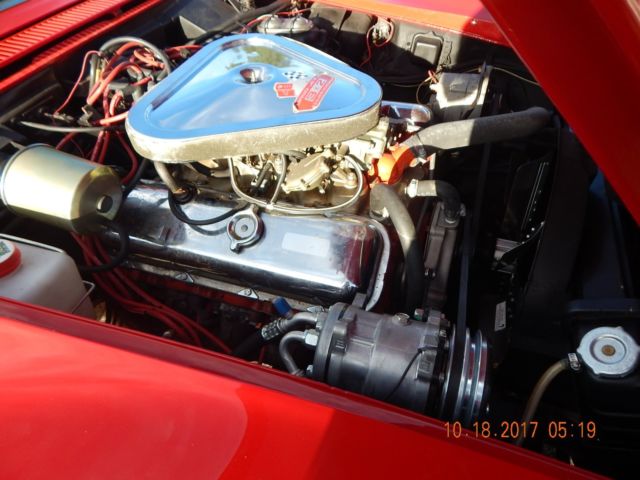 1968 Red Chevrolet Corvette Convertible
